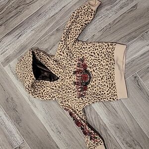 Leopard hoodie cowgirl hardware 2t asis